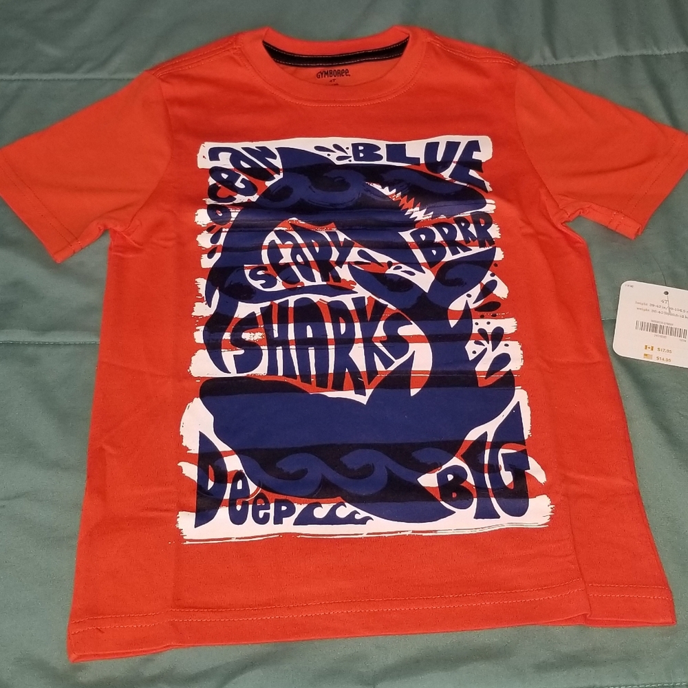 Gymboree 4T Baby Boy Whale Graphic Tee